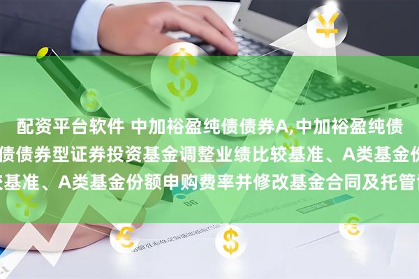 配资平台软件 中加裕盈纯债债券A,中加裕盈纯债债券C: 关于中加裕盈纯债债券型证券投资基金调整业绩比较基准、A类基金份额申购费率并修改基金合同及托管协议的公告
